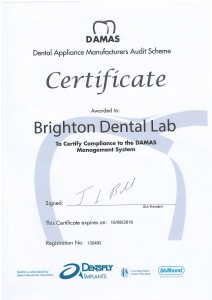 Brighton Implant Clinic Achieves DAMAS registration